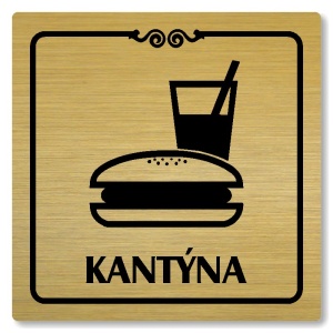 Kantýna, 118x118mm, zlatá, Texas
